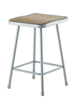 STOOL,24IN SQ WOOD,GY